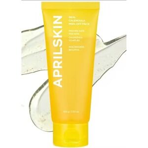Aprilskin Real Calendula Peel Off Pack 100g 3.52oz Niacinamide BHA PHA Face Mask